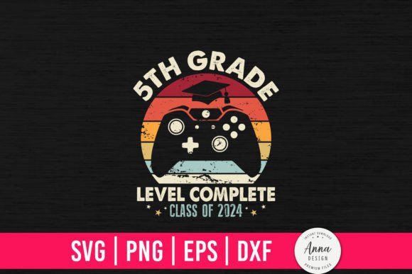 5th Grade Level Complete Class of 2024: A Digital Design Asset for Your Craft Workflow