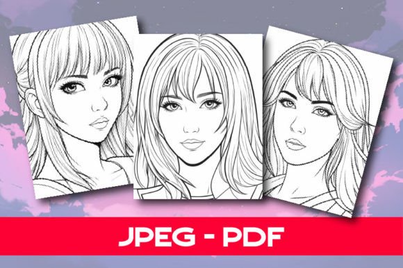 Anime Coloring Pages KDP Interior: A Versatile Template for Your Book Business