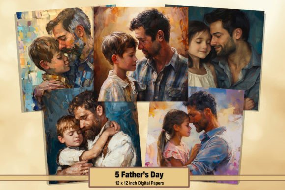Father’s Day Digital Kit: Honoring Dad and Children Creatively