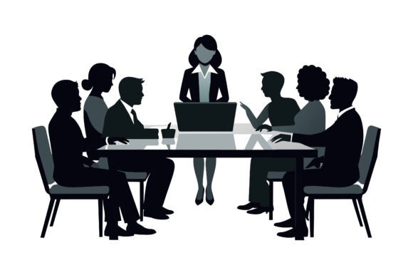 Group of People at a Meeting Table for Design Projects