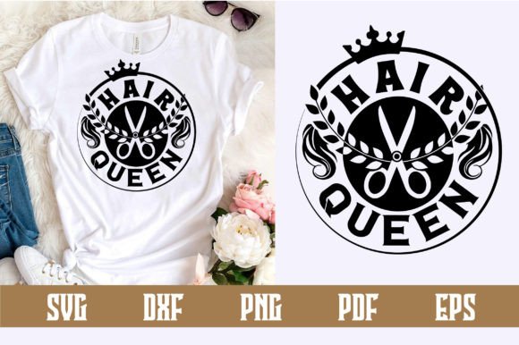 Hair Queen Svg Design