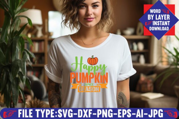 Happy Pumpkin Spice Season Svg Design: A Versatile Digital Resource for Creative Projects
