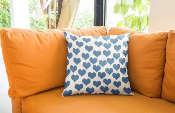 Hearts Seamless Pattern on White