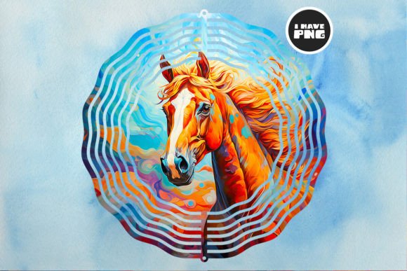 Horse Wind Spinner JPG for Sublimation