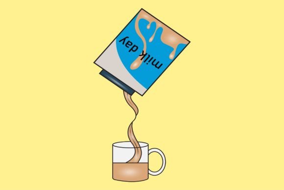 Illustration of Happy Milk: A Playful Font for Creative Projects