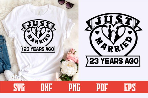 Just Married 23 Years Ago Svg Design: A Timeless Expression for Modern Creators