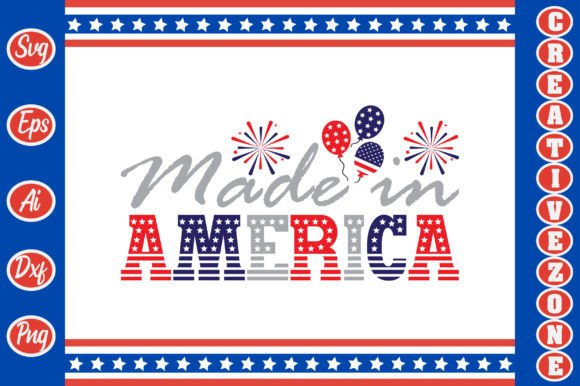 Made in America SVG Cut Files for Creative Projects
