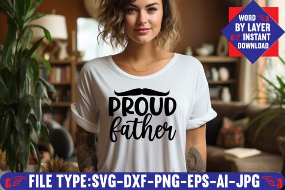 Proud Father Svg Design