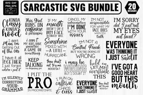 Sarcastic Free SVG Bundle