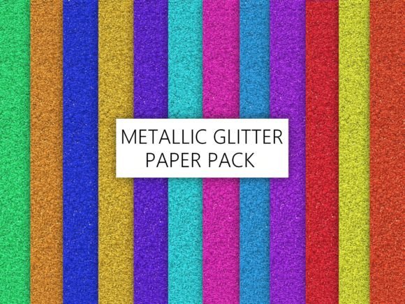 Shiny Metallic Glitter Digital Paper