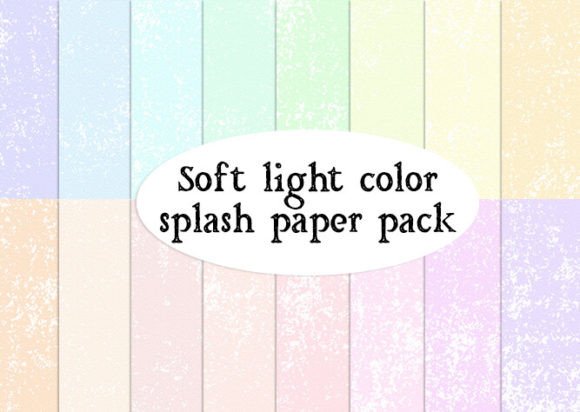 Soft Light Color Splash Paper Pack